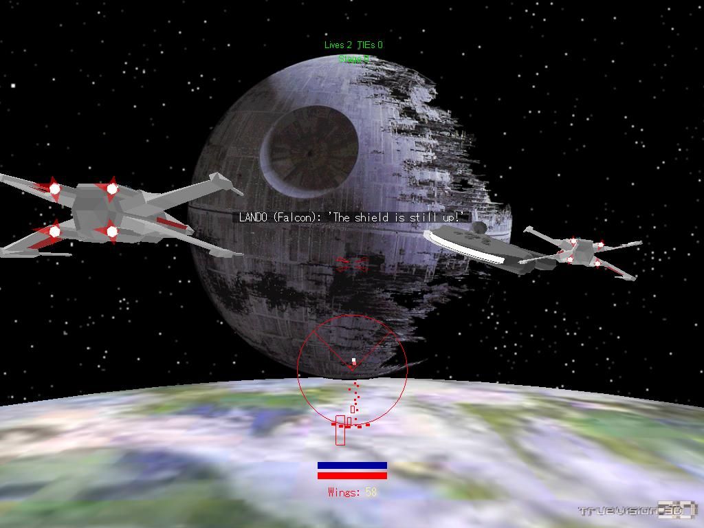 Star Wars: The Battle of Endor (Windows) screenshot: Start of the game