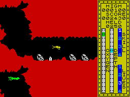 Scuba Dive (ZX Spectrum) screenshot: Another salvation point.