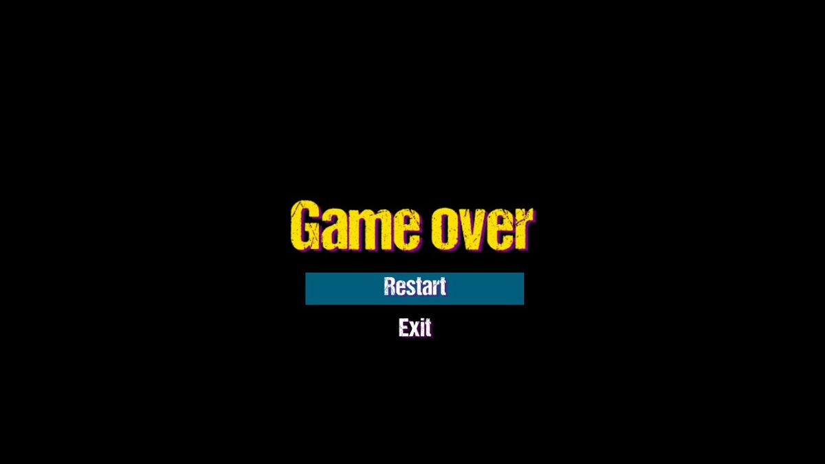 Boobs 'Em Up (Windows) screenshot: Game Over!