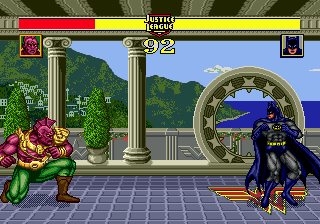 Justice League: Task Force (Genesis) screenshot: Nice view!
