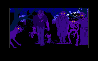 The Adventures of Willy Beamish (DOS) screenshot: Some horror icons have cameos here...