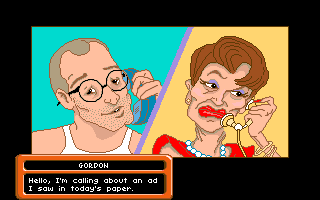 The Adventures of Willy Beamish (DOS) screenshot: Willy's father Gordon looking for a job