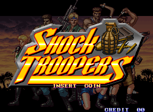 Shock Troopers (Arcade) screenshot: Title