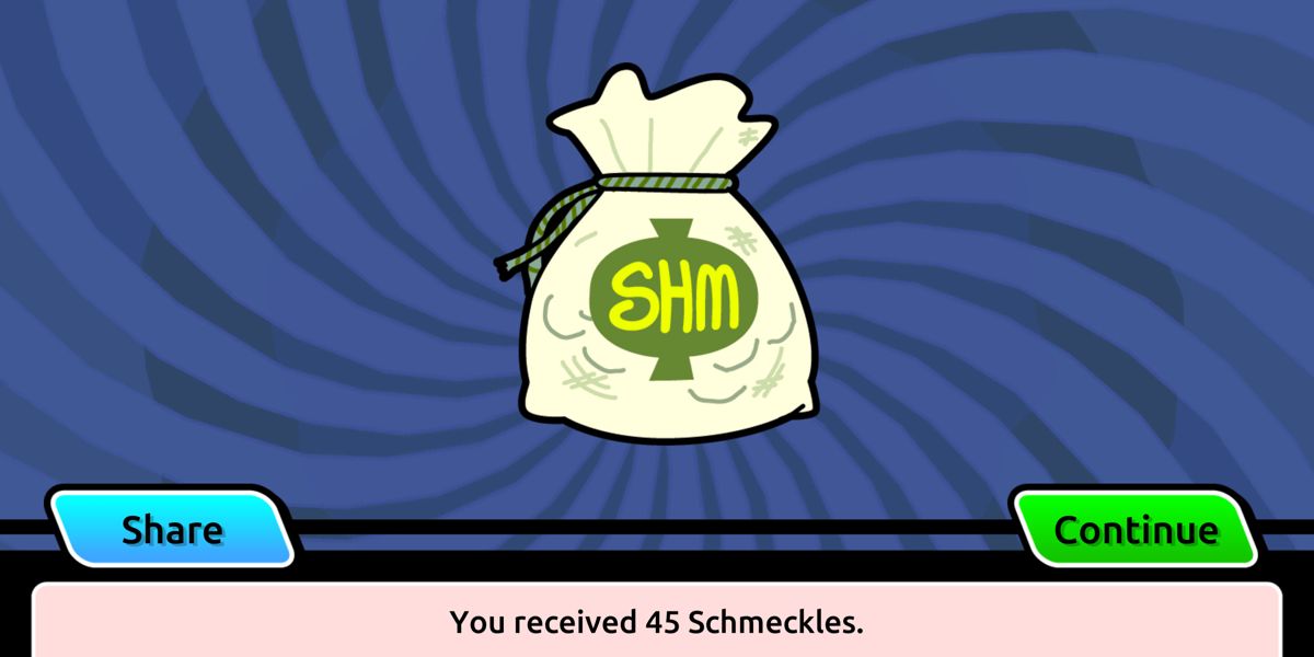 Rick and Morty: Pocket Mortys (Android) screenshot: A big bag of Schmeckles