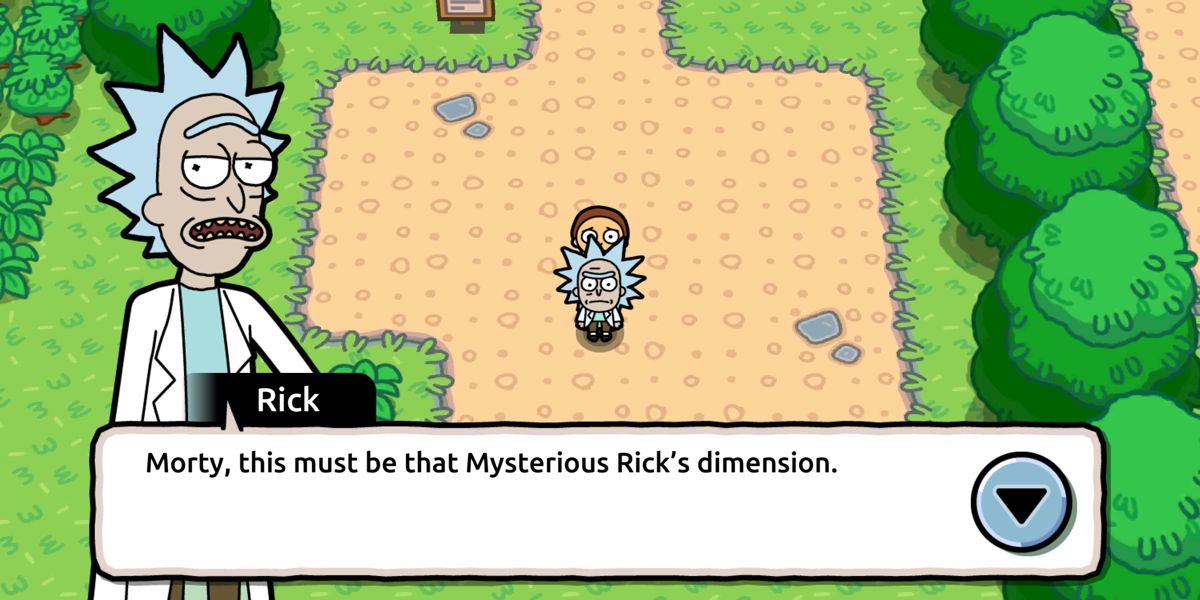 Rick and Morty: Pocket Mortys (Android) screenshot: Just starting