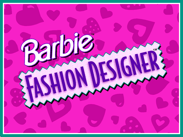 Barbie Fashion Designer (Windows 3.x) screenshot: Title screen