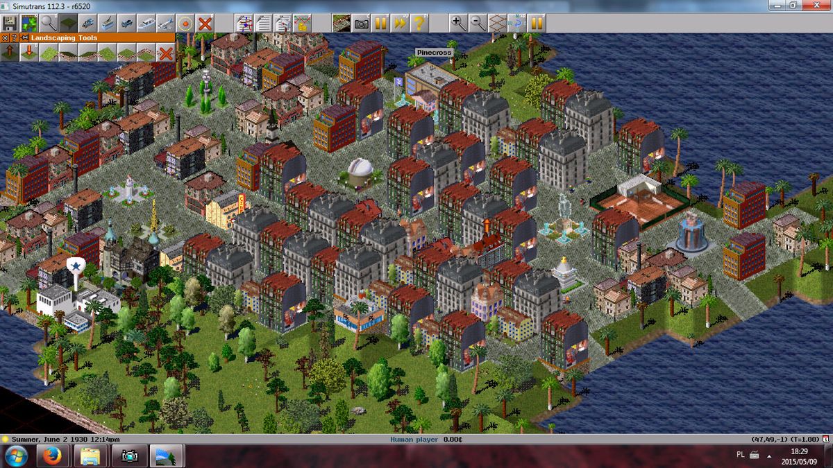 Simutrans (Windows) screenshot: City