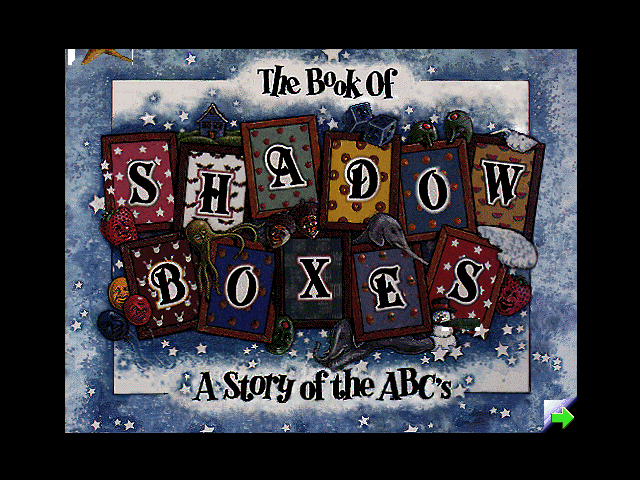 The Book of Shadowboxes: A Story of the ABCs (Windows 3.x) screenshot: Title screen