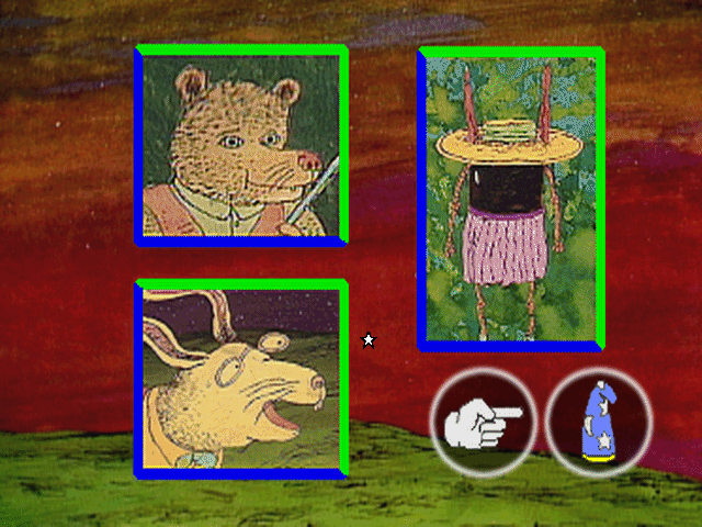 Brer Rabbit and the Wonderful Tar Baby (Windows 3.x) screenshot: All of them are multiple-choice questions about the story