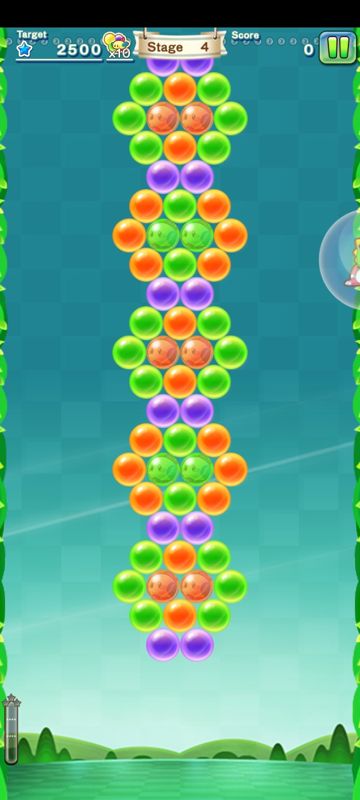 Bust-a-Move: Journey (Android) screenshot: That's a tall stack