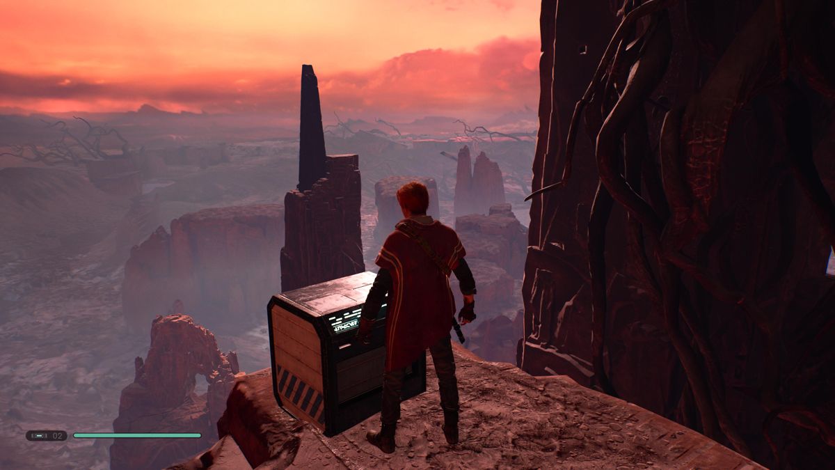 Star Wars: Jedi - Fallen Order (PlayStation 5) screenshot: Storage boxes hold useful things