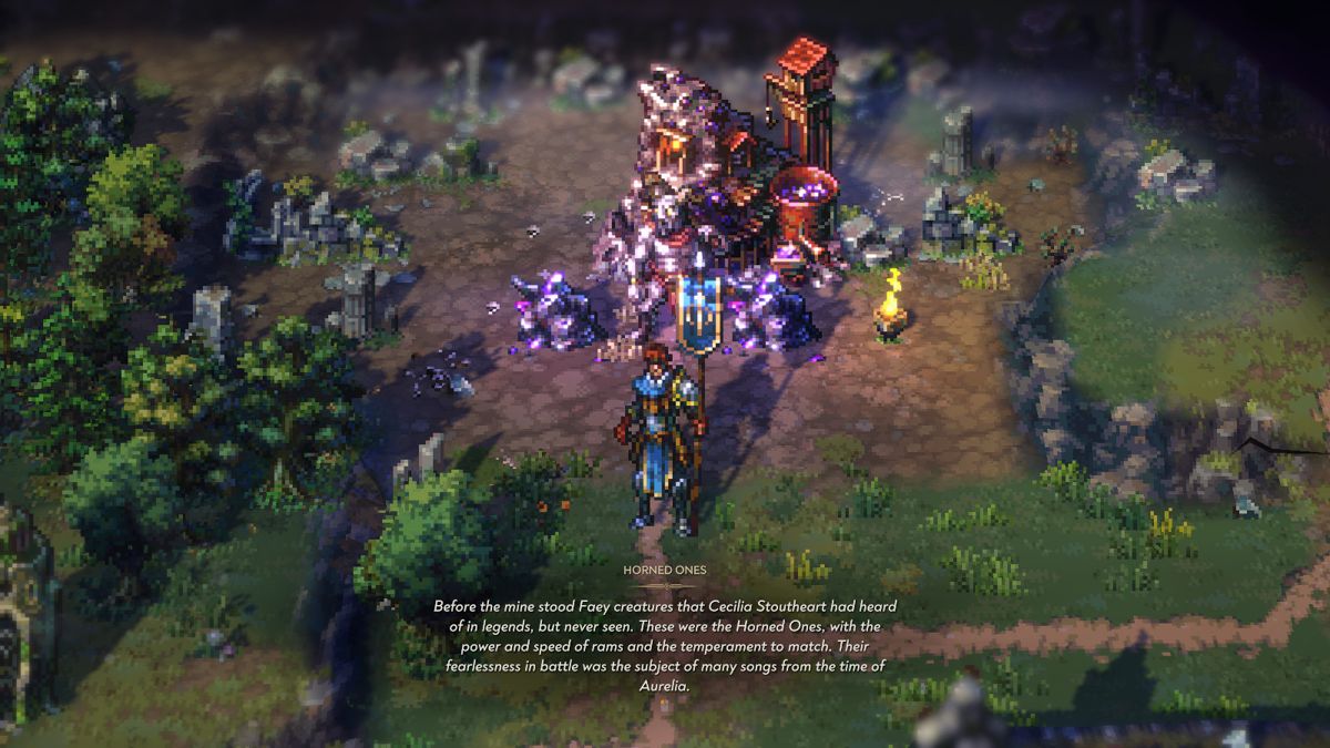 Songs of Conquest (Windows) screenshot: The game zooms in to introduce new foes during a special encounter.