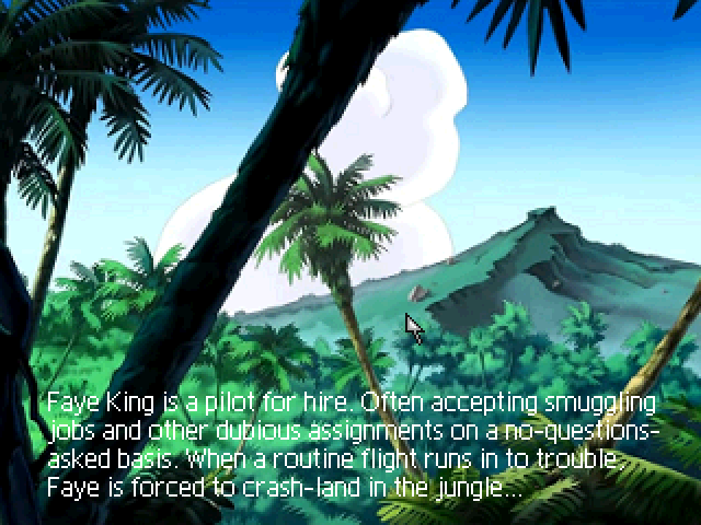 Faye King: Jungle Jeopardy (Windows) screenshot: Intro scene