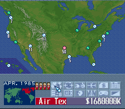 Aerobiz Supersonic (SNES) screenshot: In Game