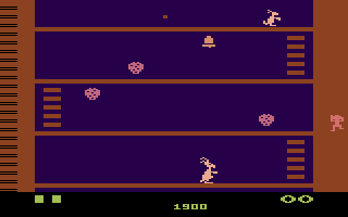 Kangaroo (Atari 2600) screenshot: Starting a new game