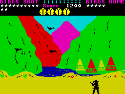 Kane (ZX Spectrum) screenshot: Bow and Arrow
