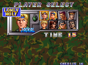 Shock Troopers (Arcade) screenshot: Select character