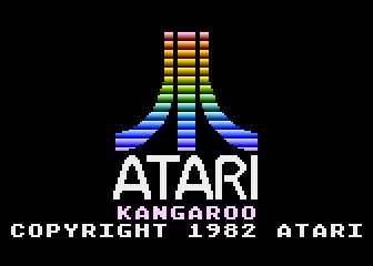 Kangaroo (Atari 5200) screenshot: Atari logo and game title