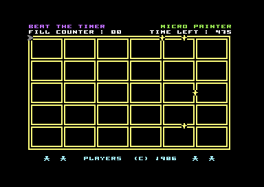 Micro Painter (Commodore 64) screenshot: Moving on the Graph