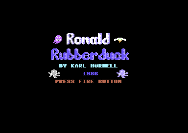 Ronald Rubberduck (Commodore 64) screenshot: Title Screen