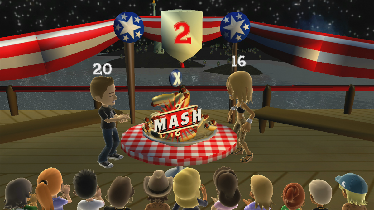 The American Hot Dog Race (Xbox 360) screenshot: A more difficult opponent (Trial version)