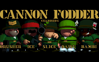 Cannon Fodder (DOS) screenshot: Intro