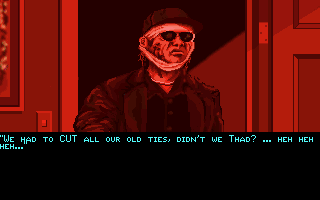 The Dark Half (DOS) screenshot: ...this charming fellow.