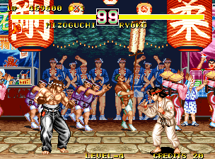 Fighter's History Dynamite (Neo Geo) screenshot: Fighting Kyoko