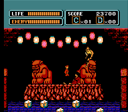 The Karate Kid (NES) screenshot: Final boss(es)