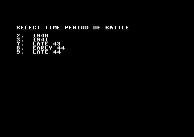 Panzer Strike! (Commodore 64) screenshot: Starting a generic campaign