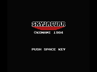 Sky Jaguar (MSX) screenshot: Title screen