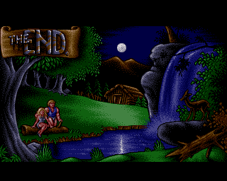 Ghost Battle (Amiga) screenshot: THE END.