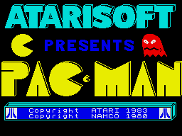 Pac-Man (ZX Spectrum) screenshot: Title screen