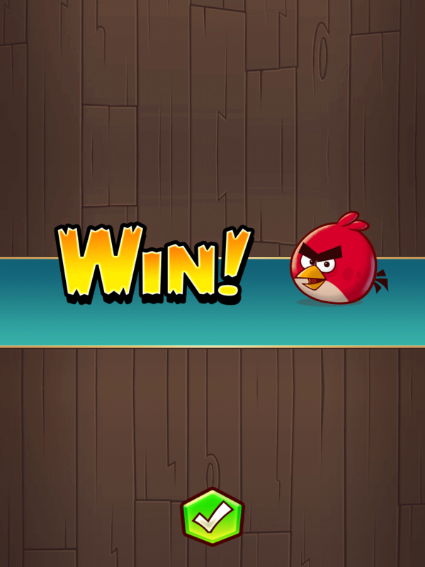 Angry Birds: Fight! (iPad) screenshot: You win