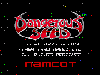 Dangerous Seed (Genesis) screenshot: Title screen