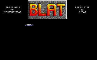 Blat (Atari ST) screenshot: Title screen