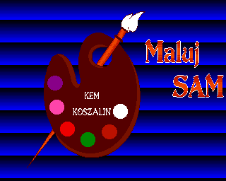 Malowanki (Amiga) screenshot: Initial screen