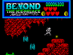 Beyond the Ice Palace (ZX Spectrum) screenshot: The fireball weapon pick up