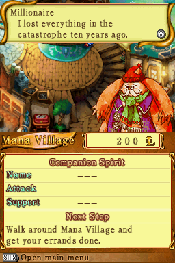 Children of Mana (Nintendo DS) screenshot: Is that a... dog?