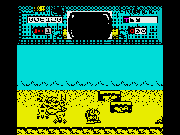 Turbo the Tortoise (ZX Spectrum) screenshot: Level 1 boss