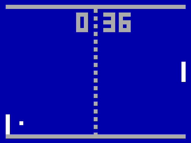 Emeritus Pong (Windows) screenshot: Clock mode