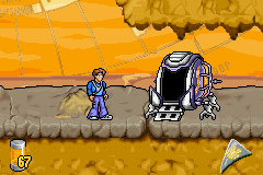 Galidor: Defenders of the Outer Dimension (Game Boy Advance) screenshot: The level exit