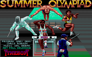 Summer Challenge (Atari ST) screenshot: Loading screen.