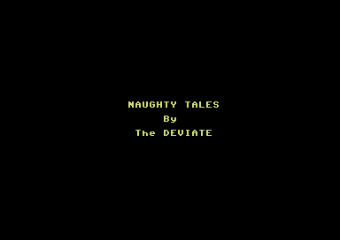 Naughty Tales (Commodore 64) screenshot: Original title screen