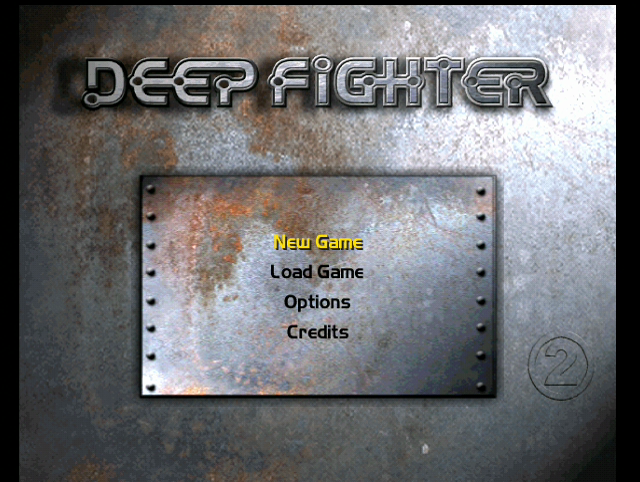 Deep Fighter (Dreamcast) screenshot: Main menu