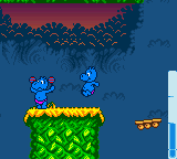 Das Geheimnis der Happy Hippo-Insel (Game Boy Color) screenshot: I bet this dude has the key.