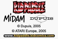 Kid Paddle (Game Boy Advance) screenshot: Title