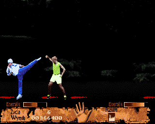 Prawo krwi (Amiga) screenshot: ECS high kick