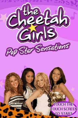 The Cheetah Girls: Pop Star Sensations (Nintendo DS) screenshot: Title screen.