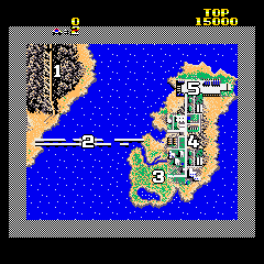 BreakThru (Arcade) screenshot: Map